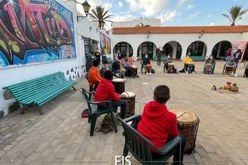 Taller de percusión africana en la Casa de la Juventud de Telde/Francisco Javier Santana.